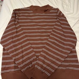 Parke striped Mockneck pullover